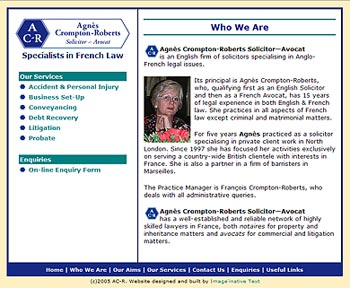 AC-R Solicitors Website Screenshot