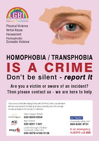 Hate Crime poster for Enfield Council