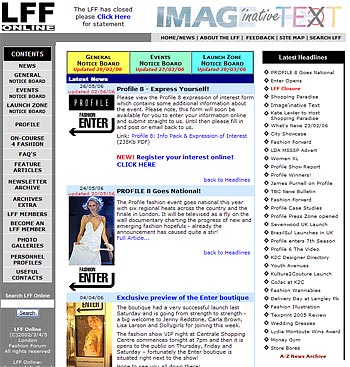 LFF Online Website screenshot