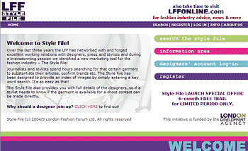 LFF Style File Website screenshot